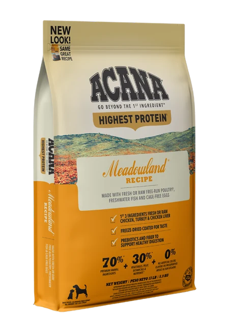 Acana - Meadowland Recipe Dog Food, 25 LB