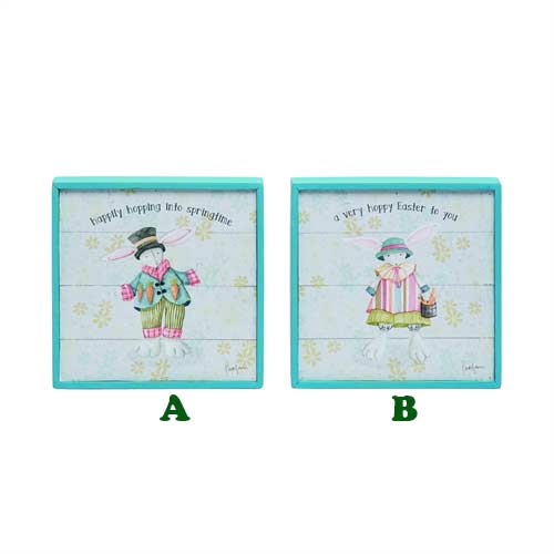 Big Feet Bunny Mini Canvas Sign