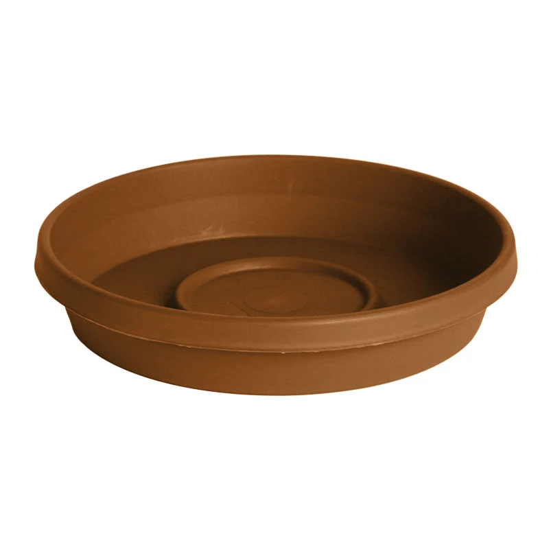 Bloem Terra Plastic Saucer, Terra Cotta, 12 in.