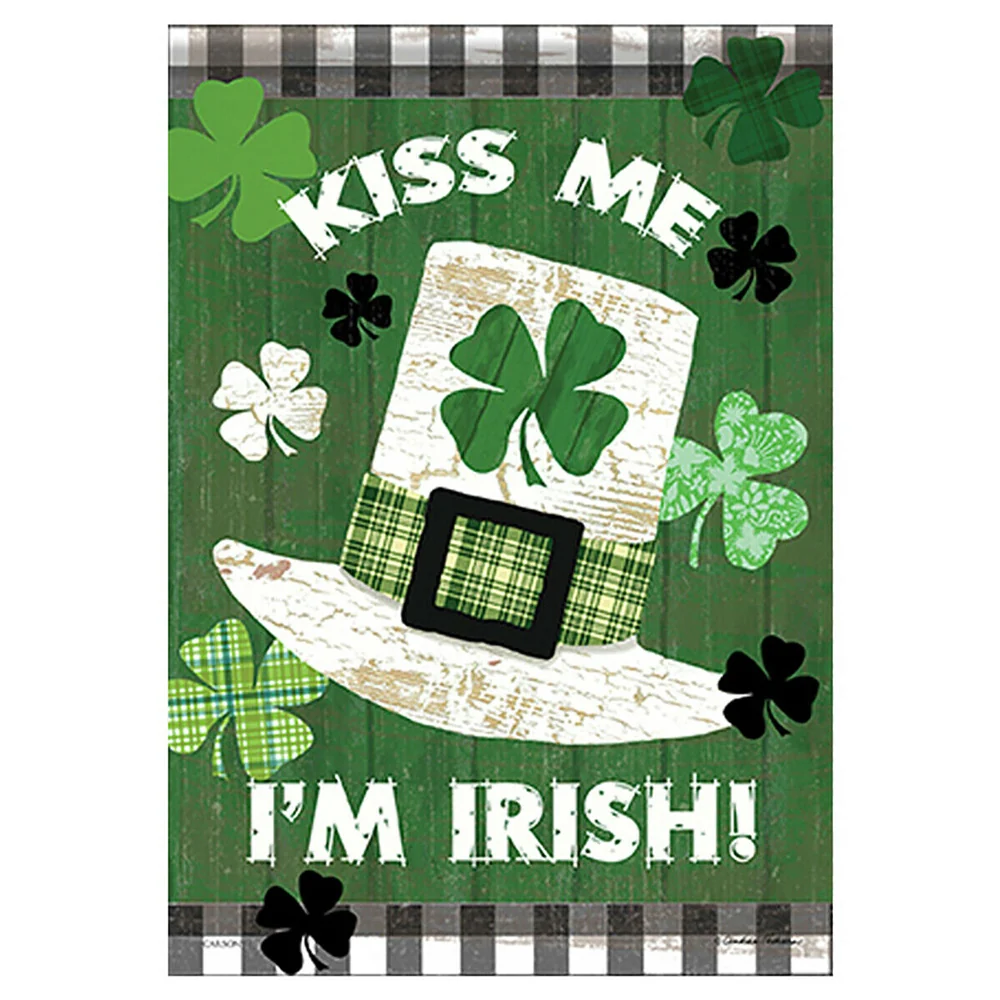 Carson Home Accents, Kiss me I'm Irish Garden Flag