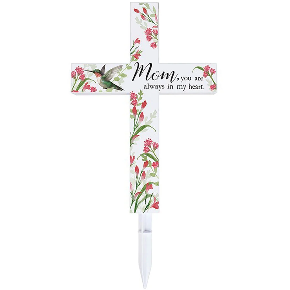 Carson, Mom Solar Cross Stake
