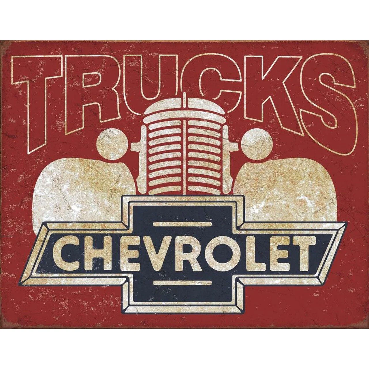 Chevy Trucks 40s Metal Sign