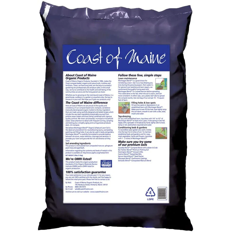 Coast of Maine Monhegan Blend Black Earth Lawn Soil, 1 Cu. Ft. - Image 2