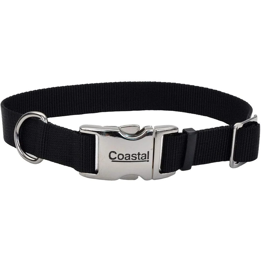 Coastal Pet, Titan Metal Collar, 1", Black