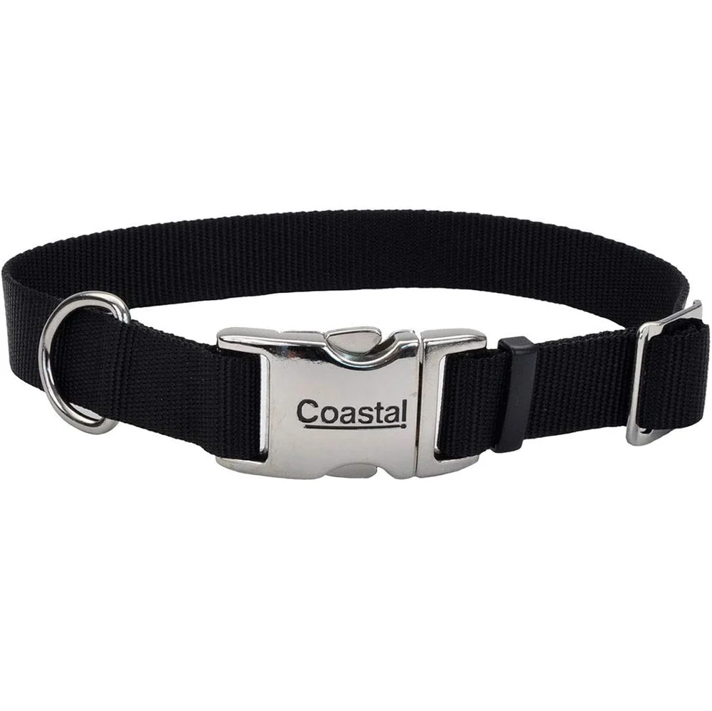 Coastal Pet, Titan Metal Collar, 3/4", Black