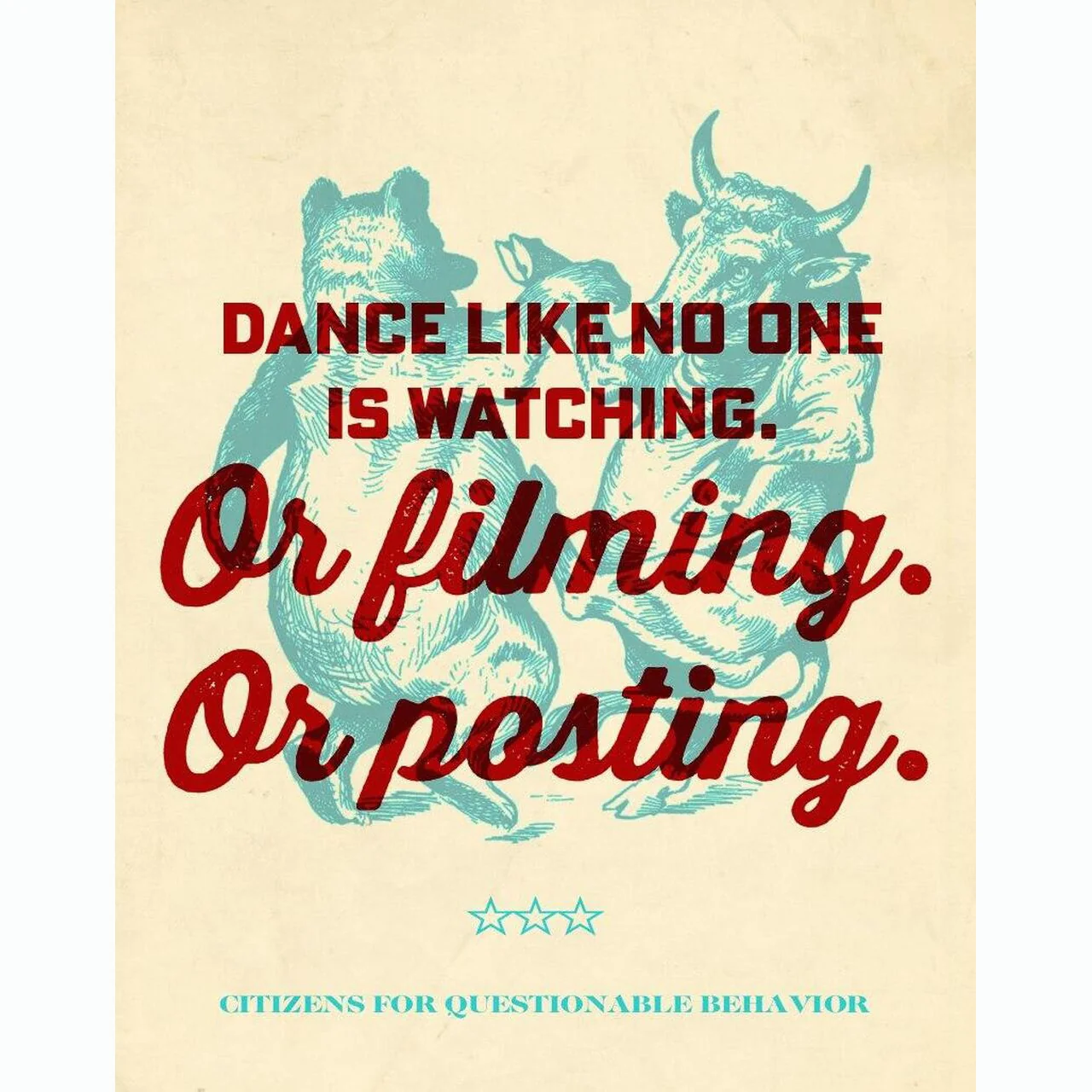 Dance Like Metal Sign