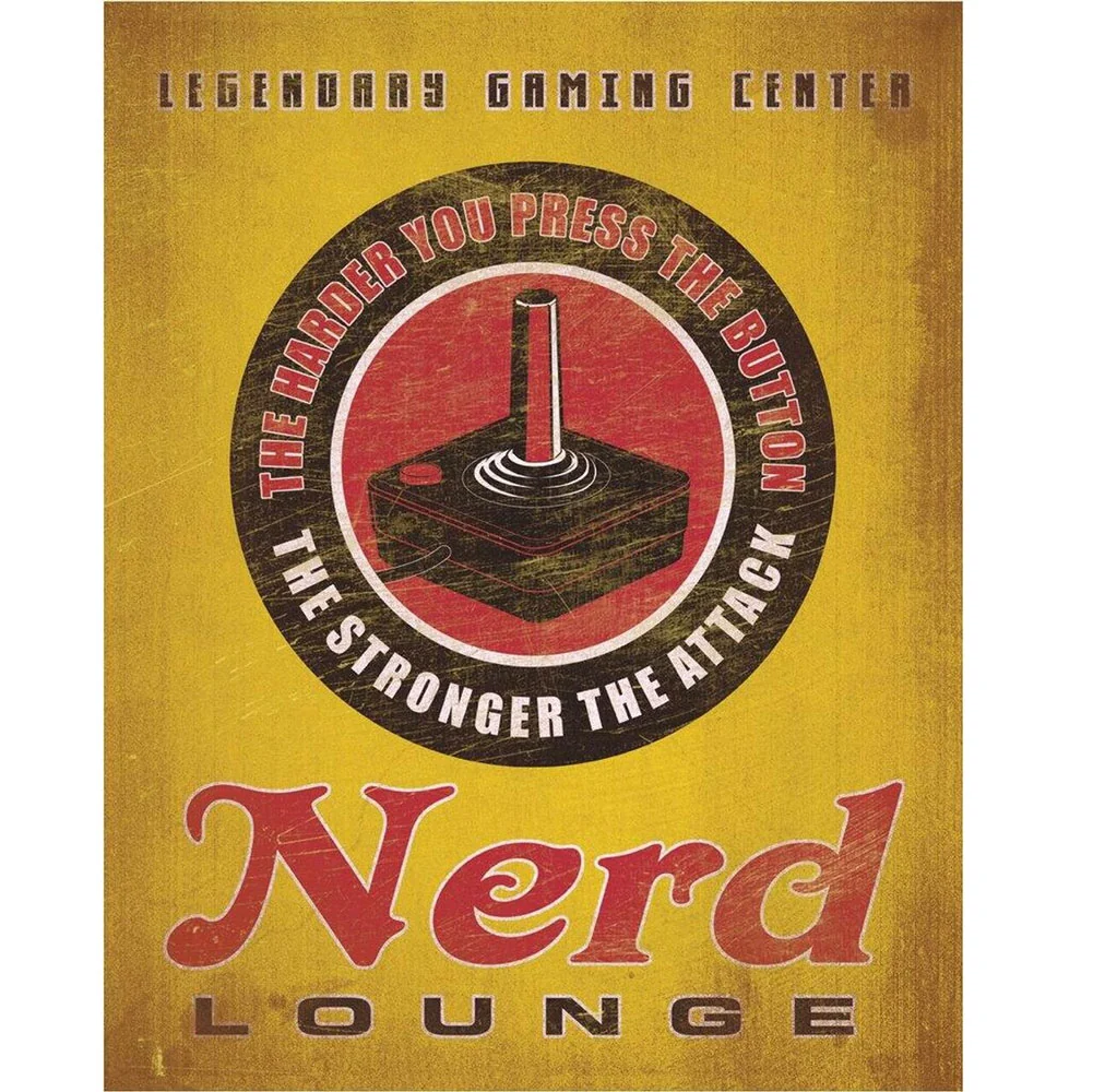 Desperate Enterprises, Nerd Lounge Metal Sign
