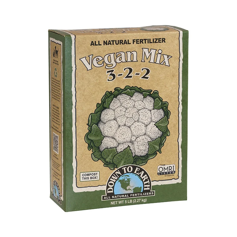 Down to Earth Vegan Mix 3-2-2, 5 lb