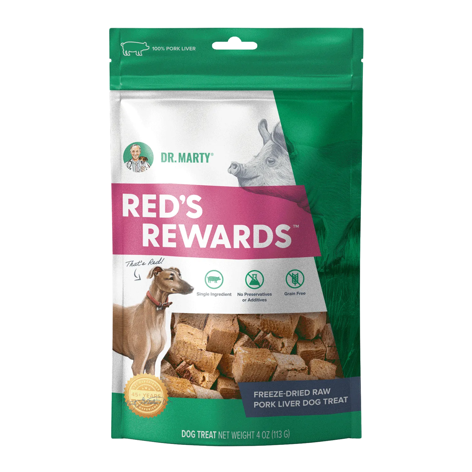 Dr. Marty, Red's Reward Pork Liver 8oz