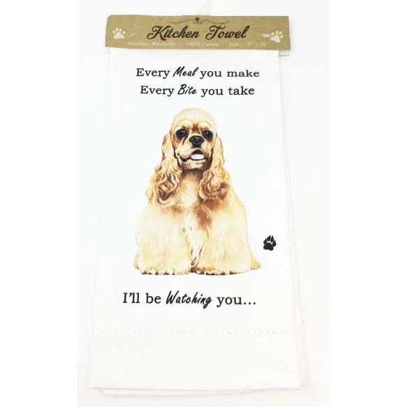 E&S Pets Kitchen Towel- Cocker Spaniel