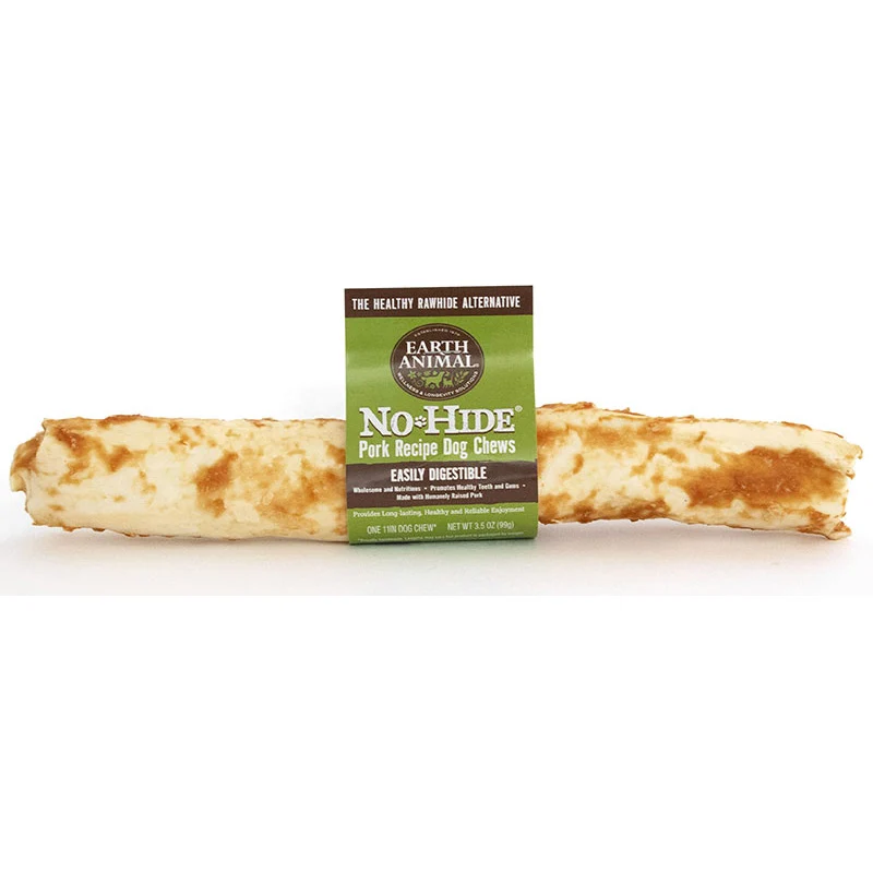 Earth Animal No-Hide, 4" Dog Chew, Pork