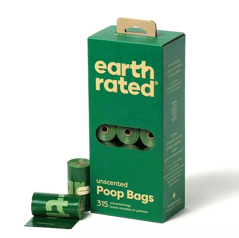 Earth Rated Poop Bags, Unscented, 21 rolls