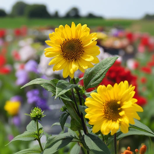 Helianthus Sunflower Sun Catcher - 8" Potted Perennial