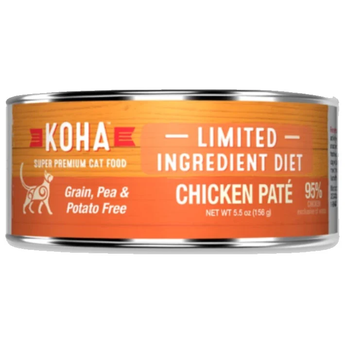 Koha Limited Ingredient Diet Chicken Pate Canned Cat Food, 5.5 oz. Can
