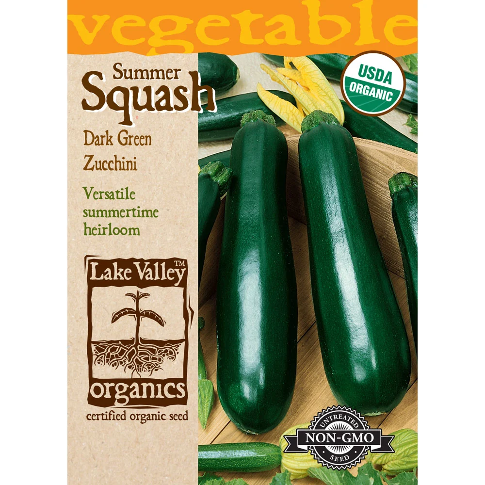 Lake Valley, Squash, Summer Zucchini Dark Green Organic