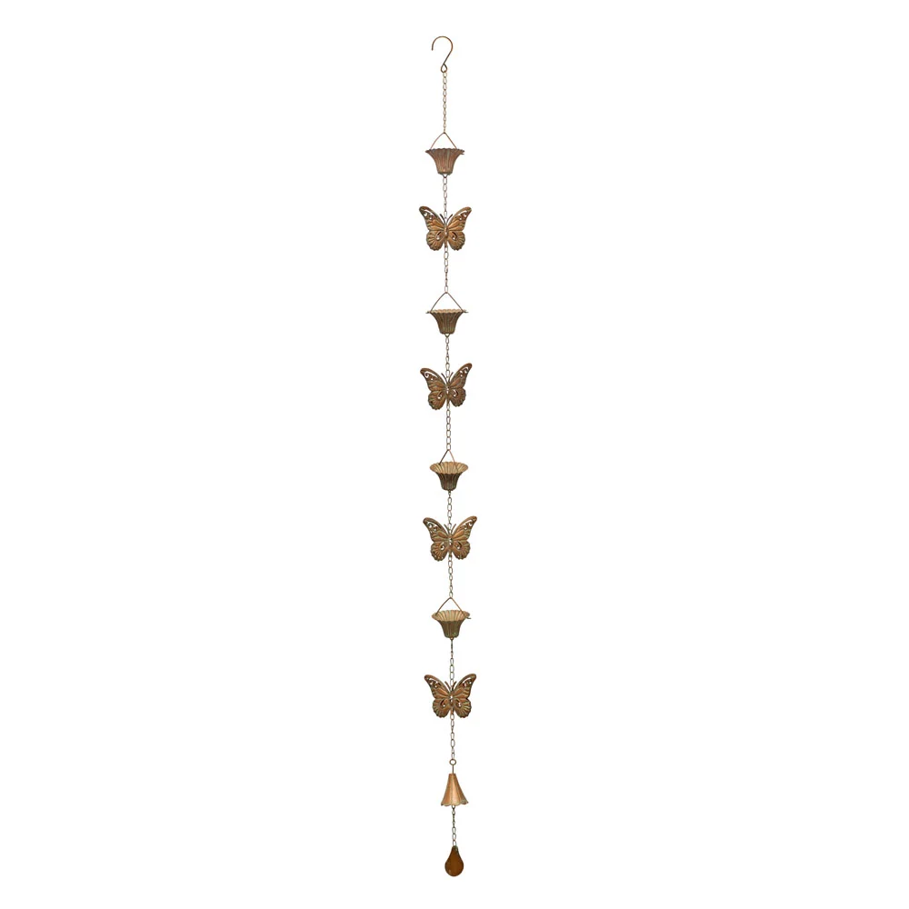 Melrose International, Butterfly Rain Chain, 61.5"