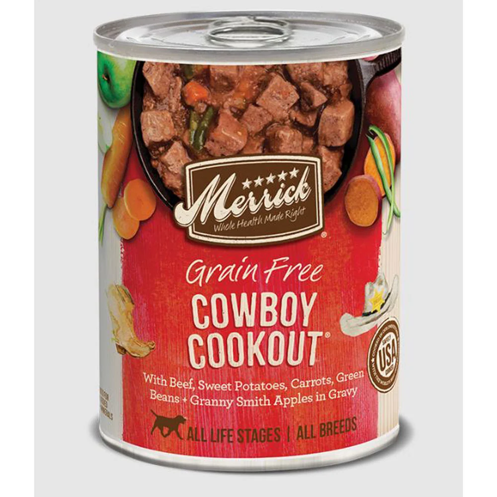 Merrick, Dog Cowboy Cookout, 13.2 oz. Can