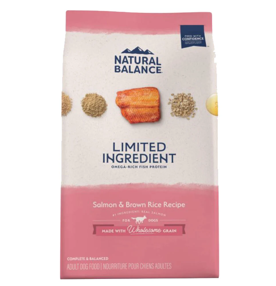Natural Balance, LID Salmon & Brown Rice Dog 24 lb