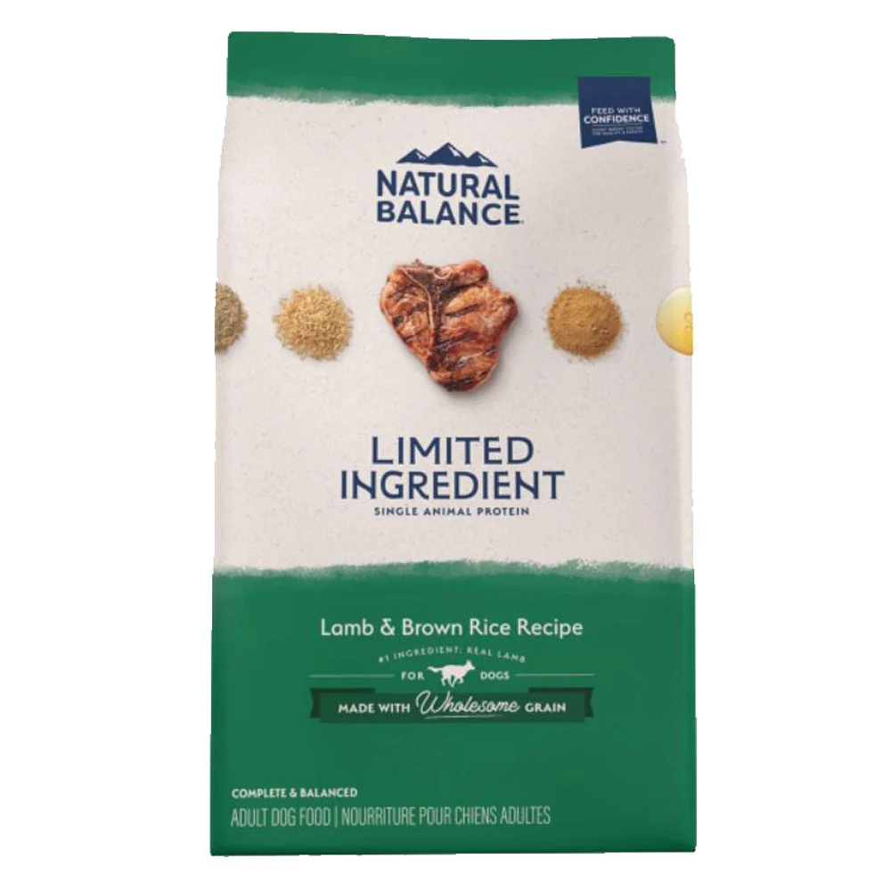 Natural Balance Limited Ingredient Diets Lamb Meal & Brown Rice Formula Dog Food, 26 lb - Image 2