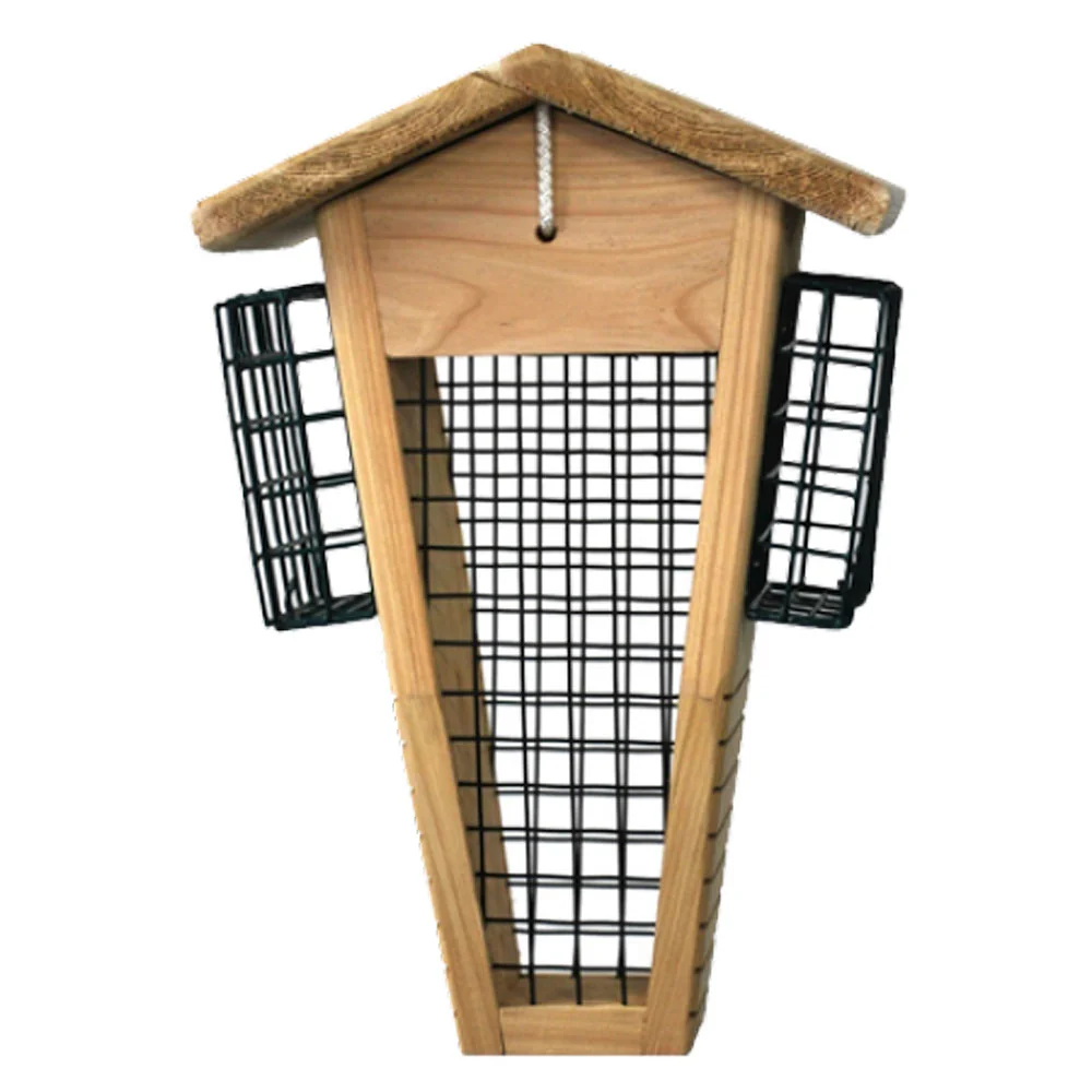 Nature's Select, Raw Peanut Woodpecker Feeder w/ 2 Suet Cake Holders