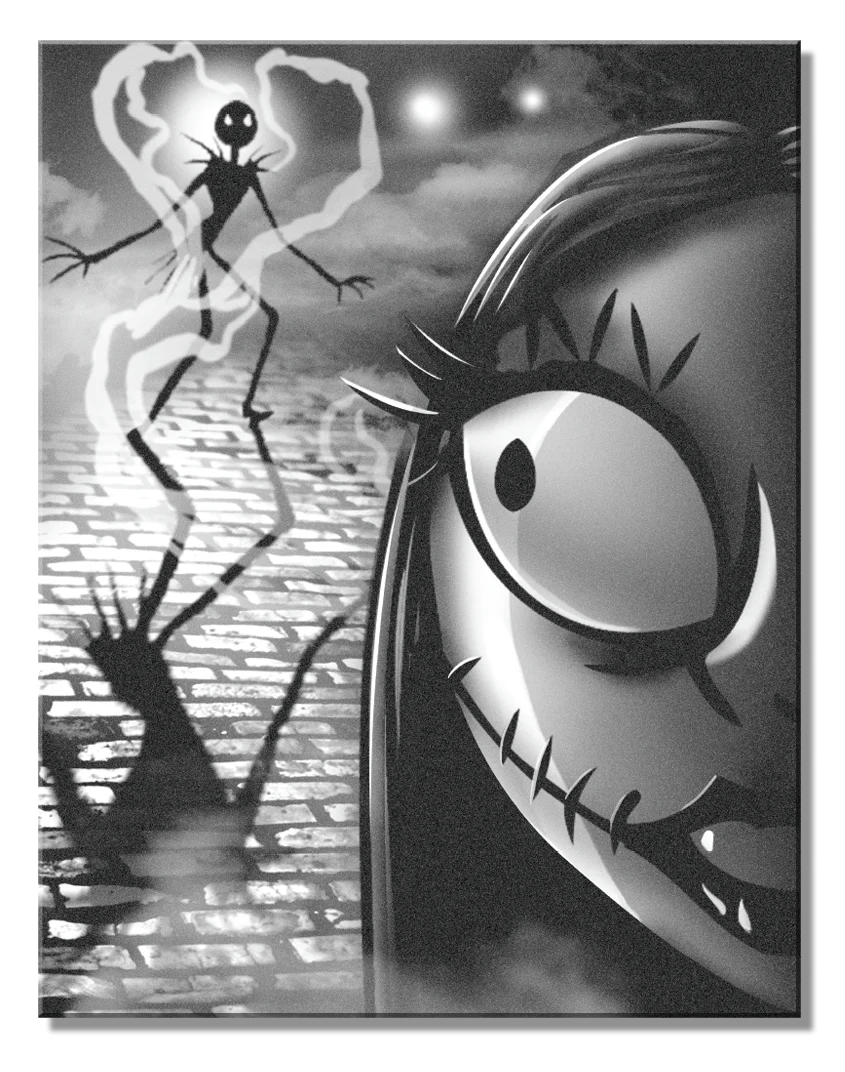 Nightmare Silhouette - 12.5in x 16in Metal Sign