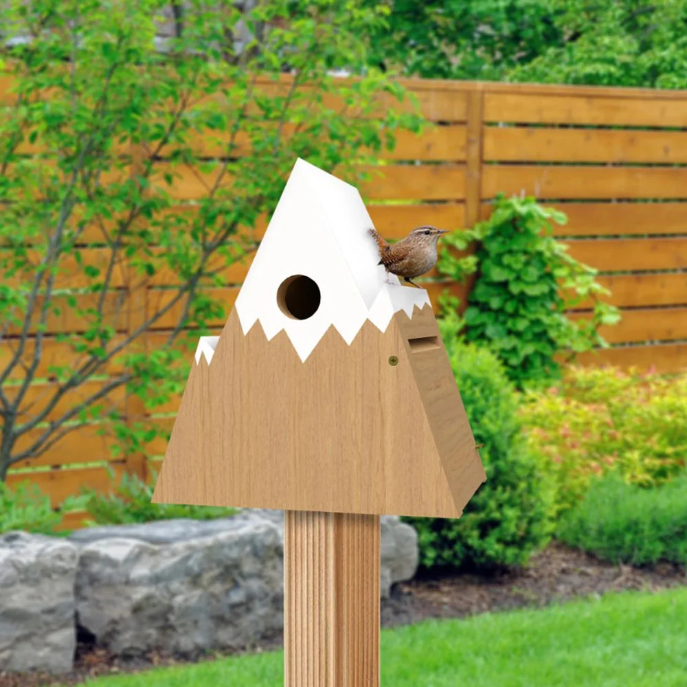 Nordic, Novelty Mountain Shaped Wren House - Image 2