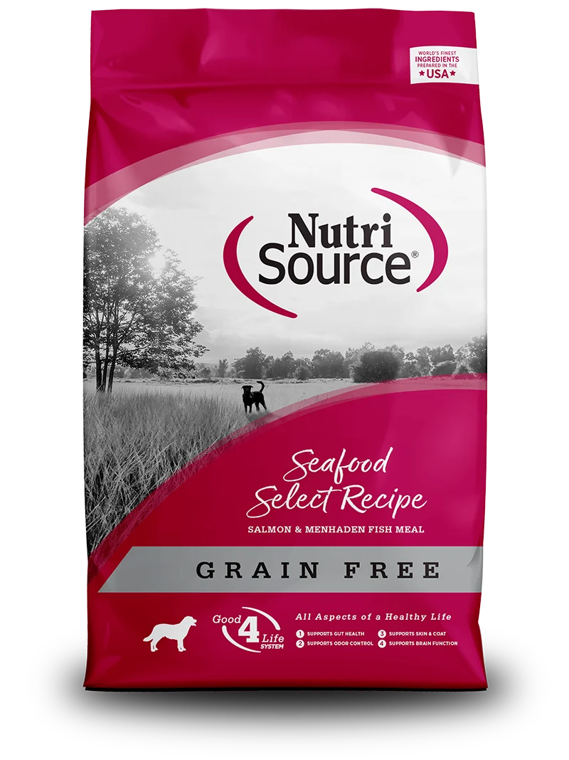NutriSource Grain-Free Seafood Select Dry Dog Food, 5 lbs.