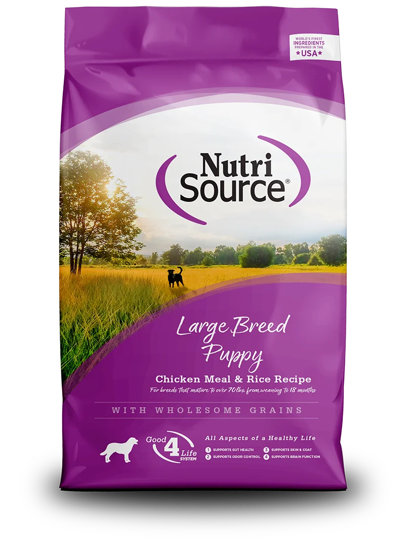 NutriSource Large Breed Puppy Chicken & Rice Dog Food, 12 lb