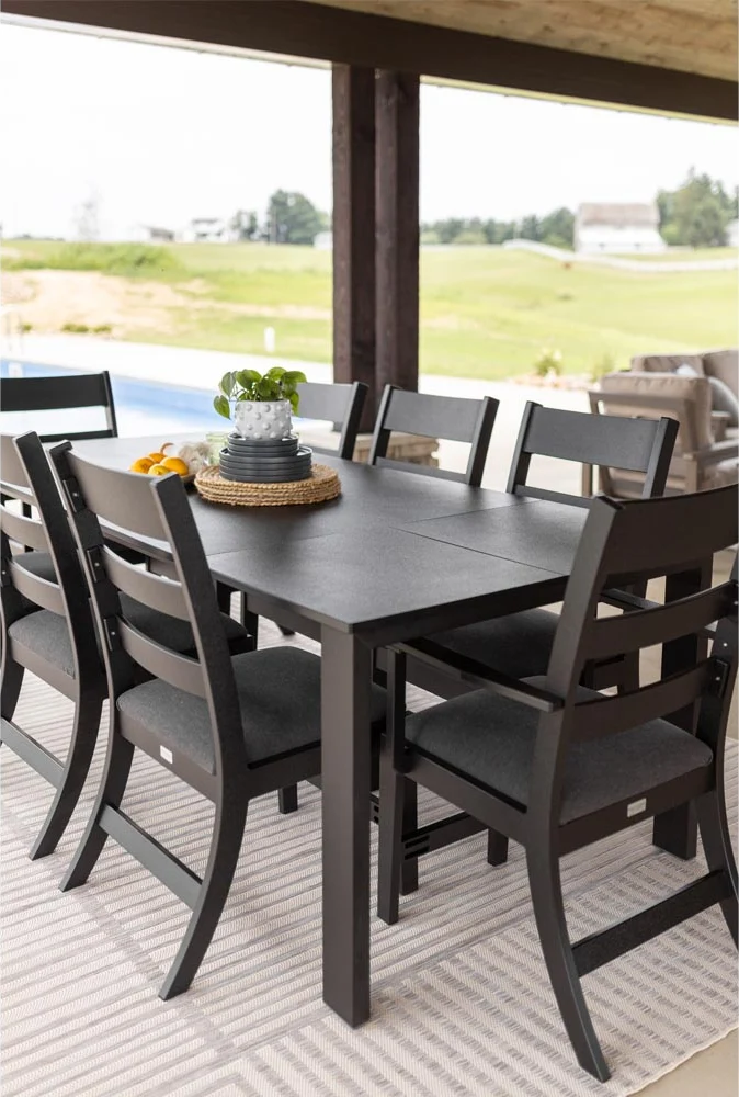Berlin Gardens, Parker Side Chair, Matte Black - Image 2