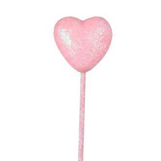 Pink Solid Heart Pick, 33 MM