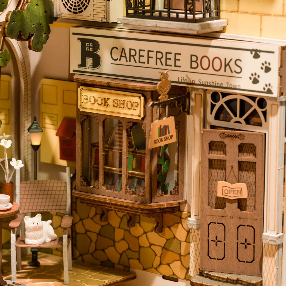 Robotime, Sunshine Town Miniature Book Nook Kit - Image 4