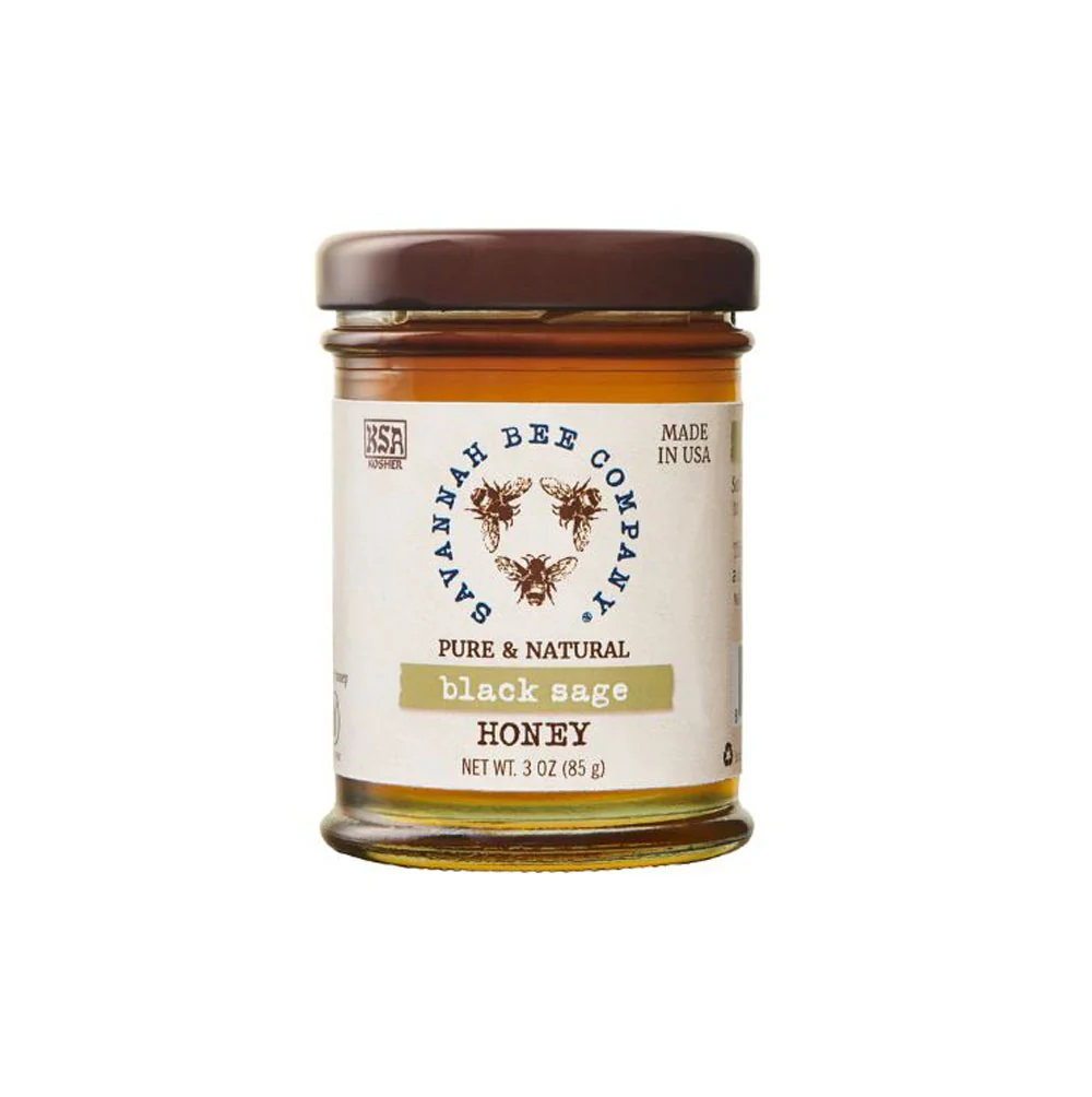 Savannah Bee, Mini Black Sage Honey, 3 oz.
