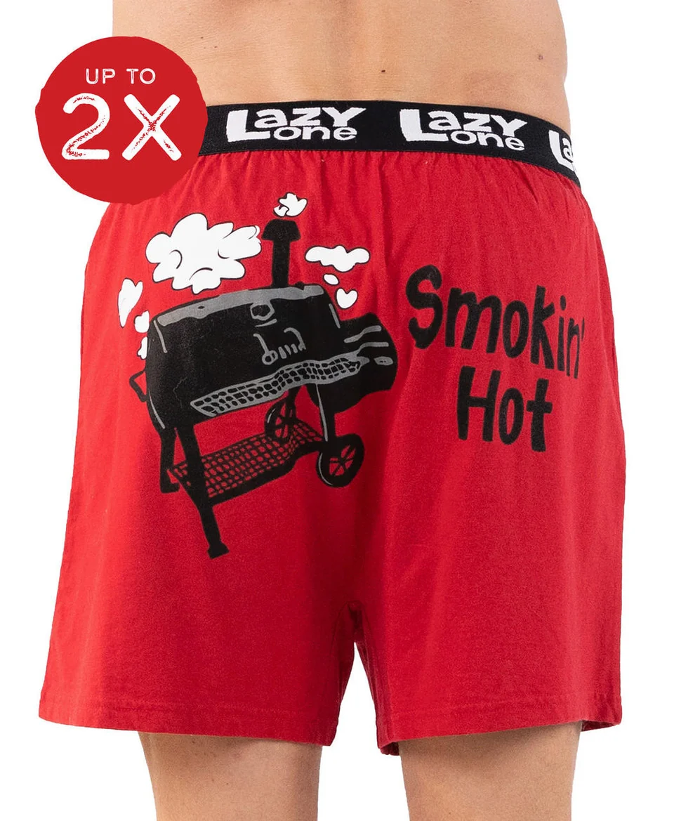 Lazy One - Smokin' Hot Men's Funny Boxer