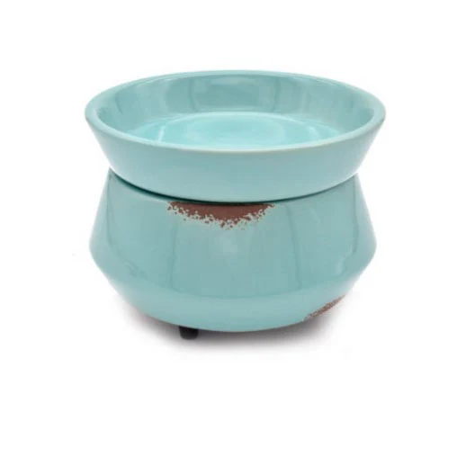 Swan Creek- Classic Wax Melter with Dish- Turquoise
