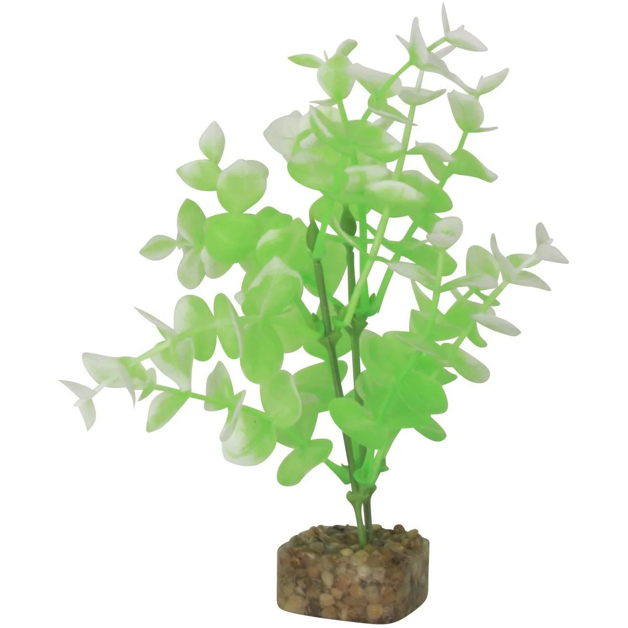Tetra GloFish Aquarium Plant, Green/White, Medium