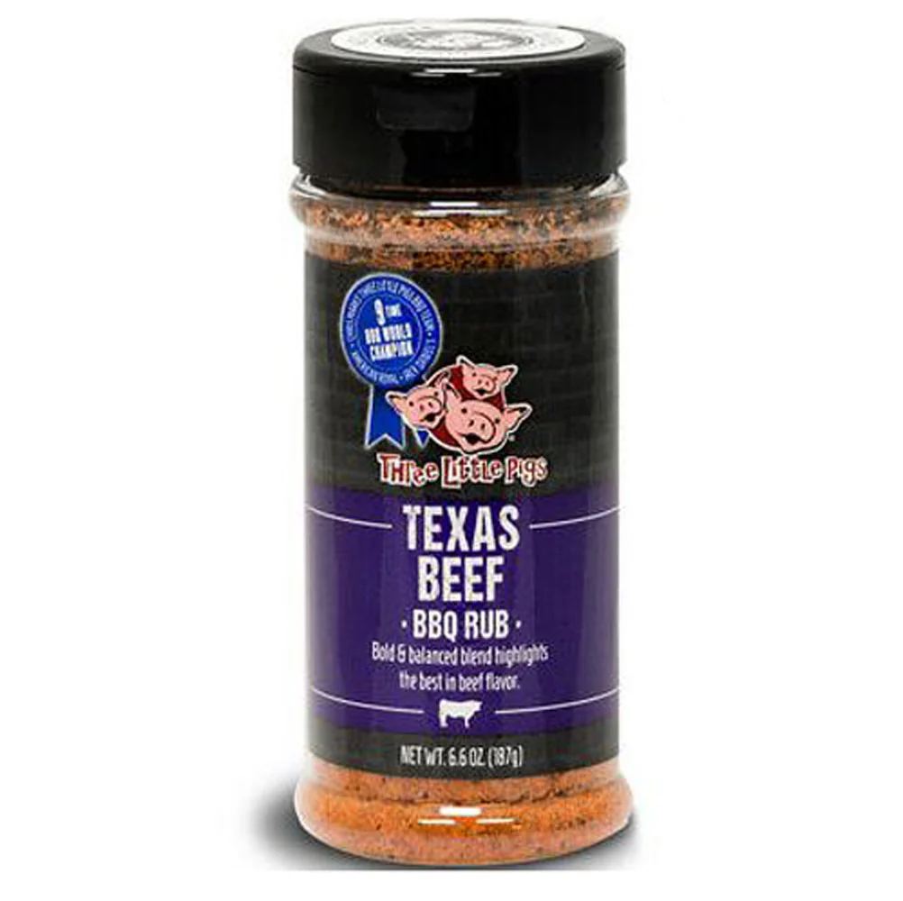 Three Little Pigs, Texas Beef BBQ Rub, 6.6 oz.