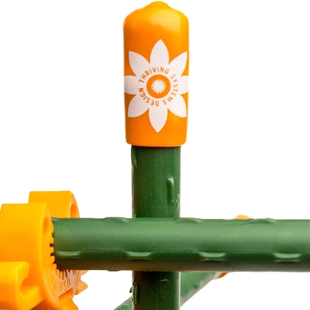 Thriving Design, Stake Safety Caps, 12 ct, Tangerine - Image 3