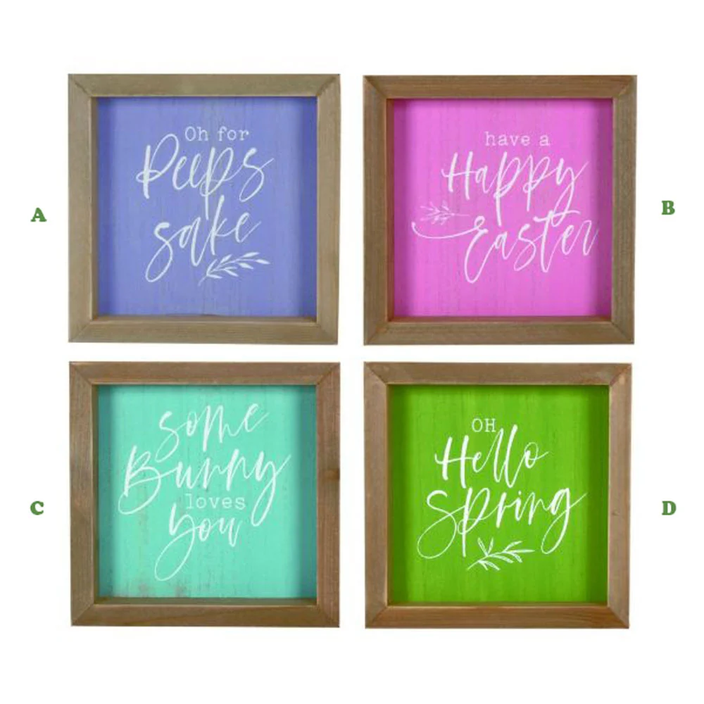 Transpac, Small Wooden Frame Decor, Assorted & Sold Separately