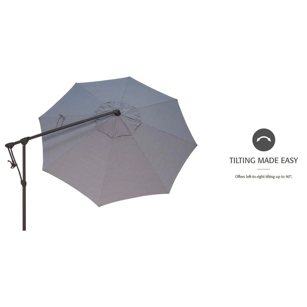 Treasure Garden Cantilever 10' Umbrella, Bronze Finish,  Champagne Fabric - Image 5