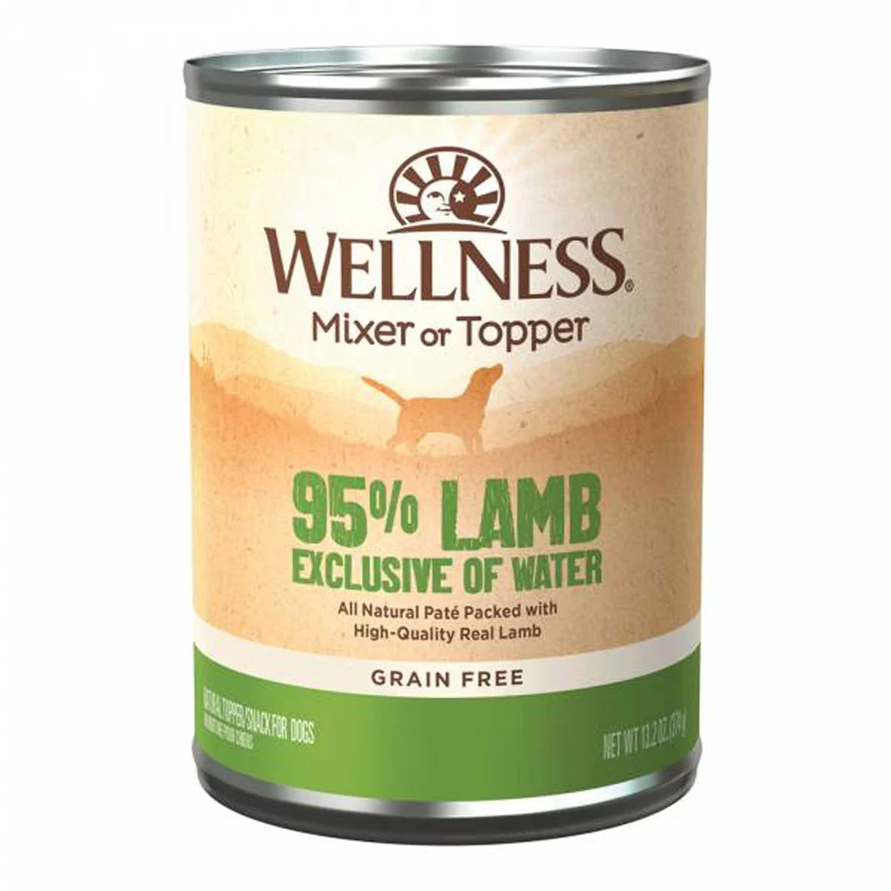 Wellness, Ninety-Five Percent Lamb Grain-Free Canned Dog Food, 13.2 oz. - Image 2