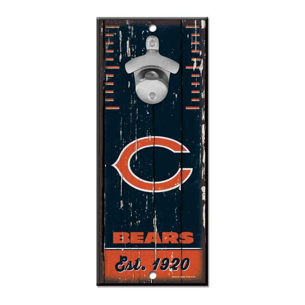 WinCraft, Chicago Bears Bottle Opener Sign