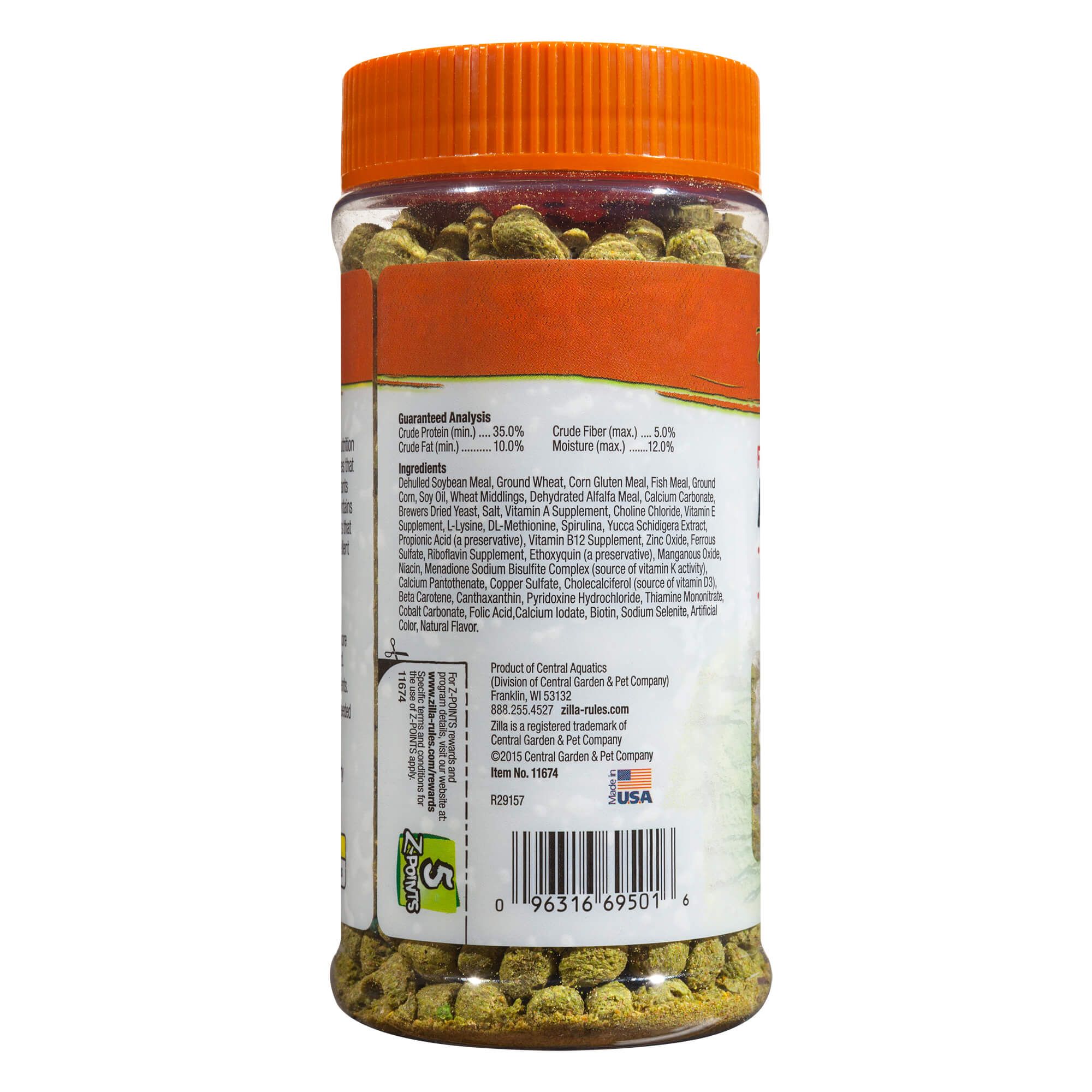 Zilla Aquatic Turtle Extruded Food Pellets, 6 oz. - Image 2