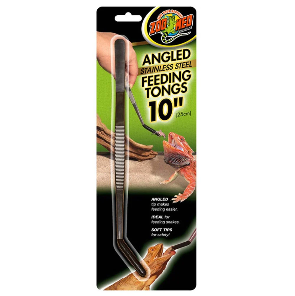 Zoo Med, Angled Stainless Steel Feeding Tongs