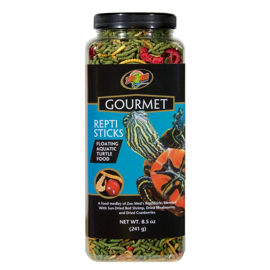 Zoo Med Gourmet Repti Sticks Floating Aquatic Turtle Food, 8.5 oz.